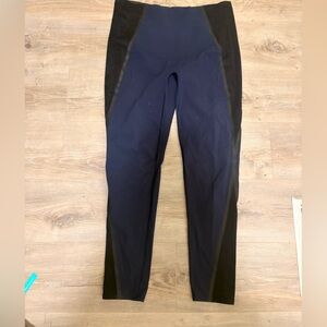 Spanx blue and black Leggings XL